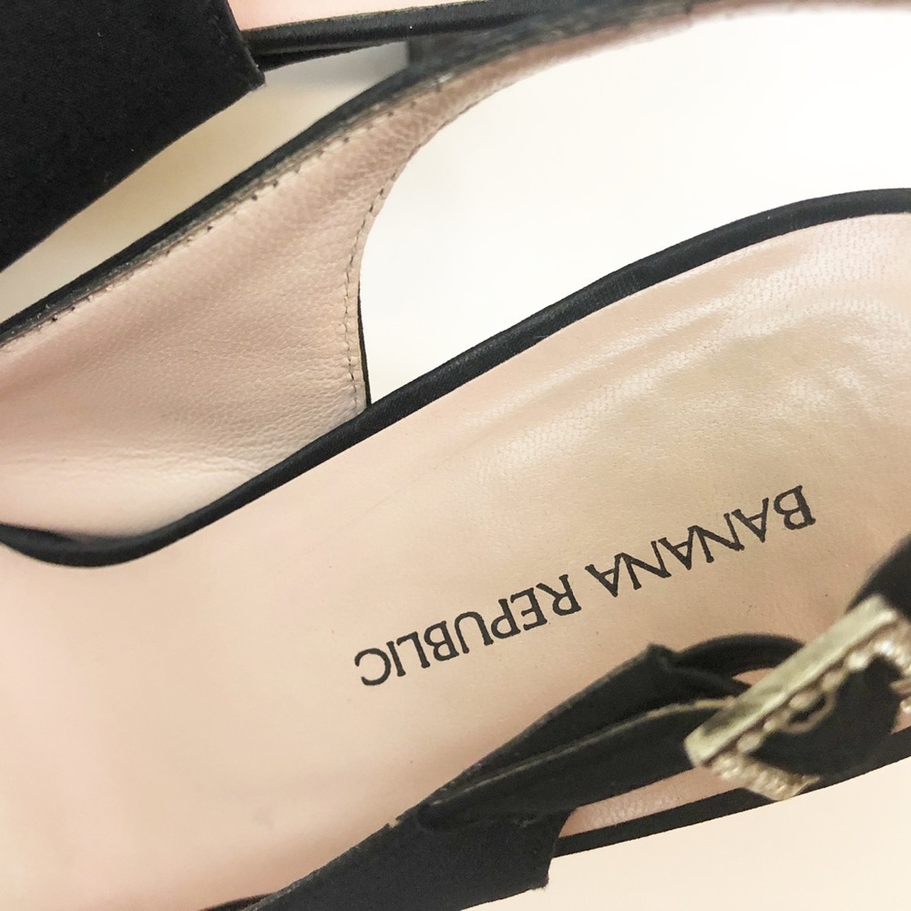 Black heels Banana Republic slingback pumps - Picture 7 of 8
